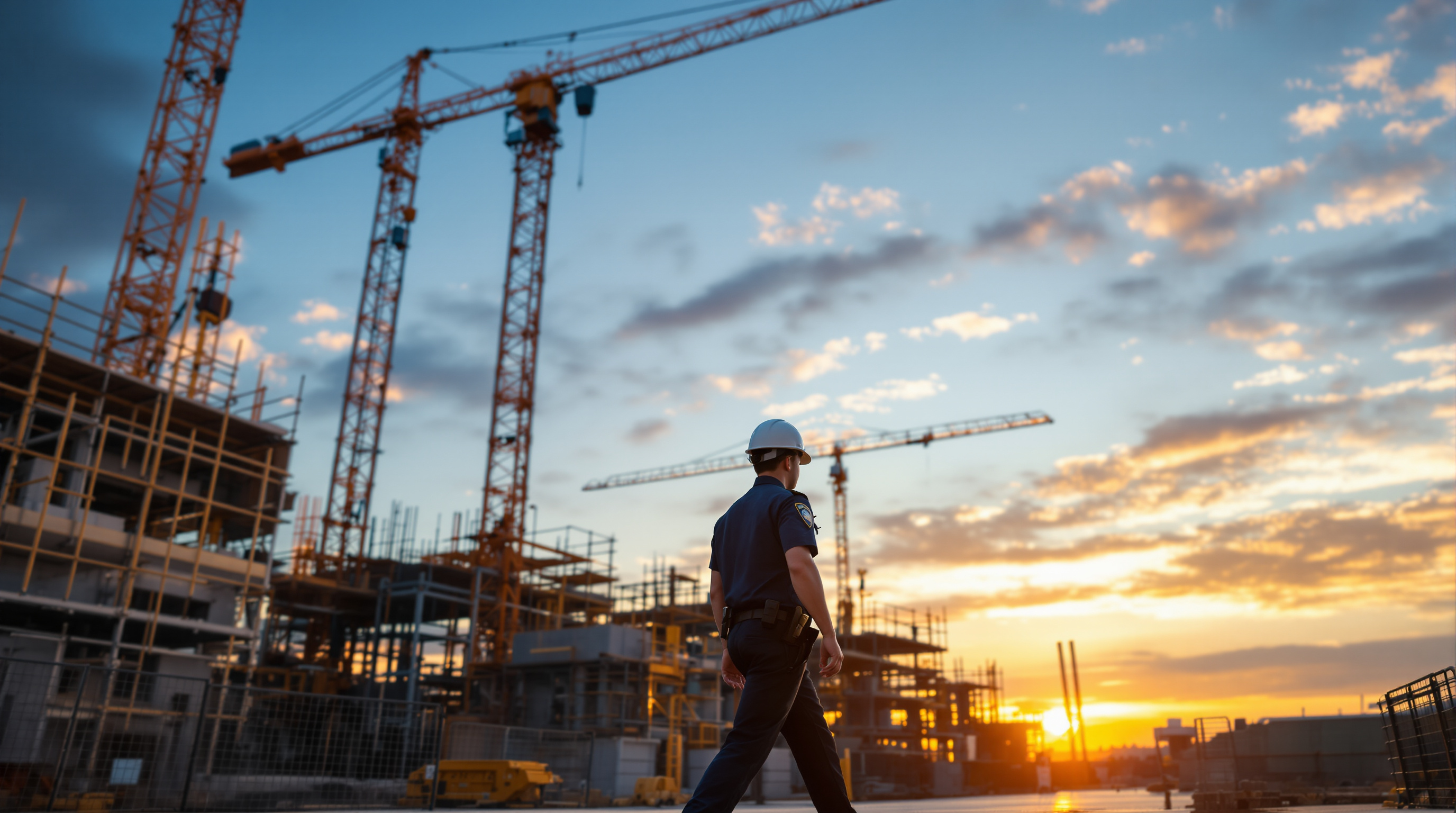 Illustrative concept for construction security